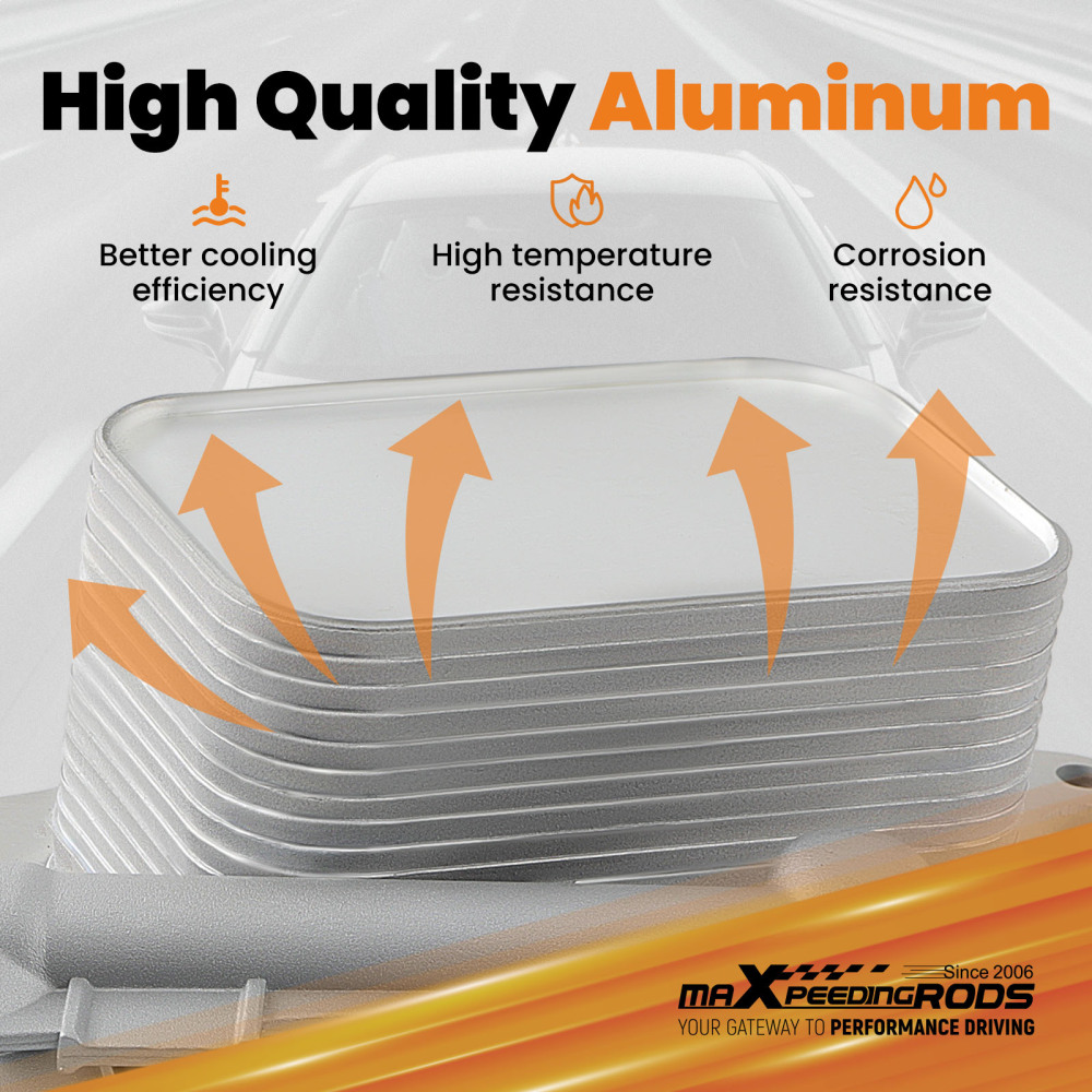 1 Set Engine Oil Cooler Oil Filter Housing Adapter Assembly compatible for BMW 11428585235