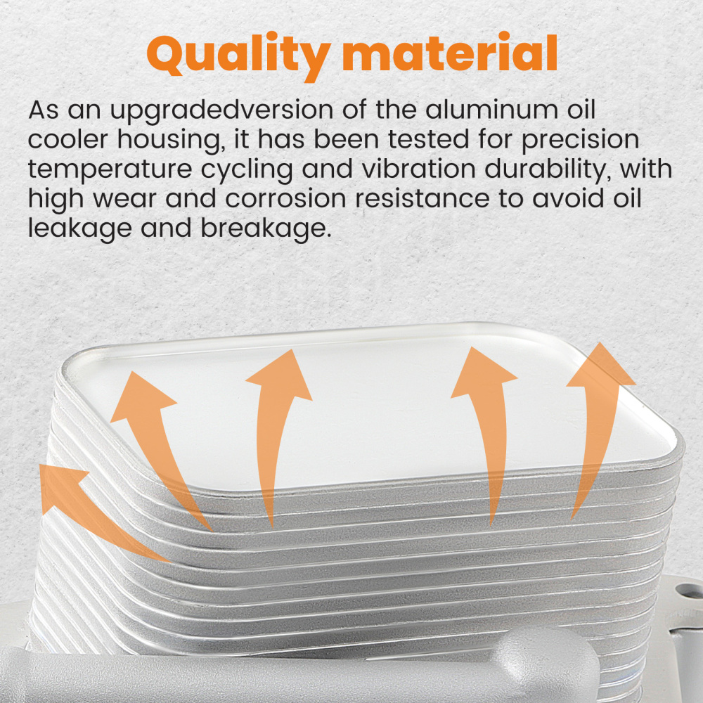 1 Set Engine Oil Cooler Oil Filter Housing Adapter Assembly compatible for BMW 11428585235