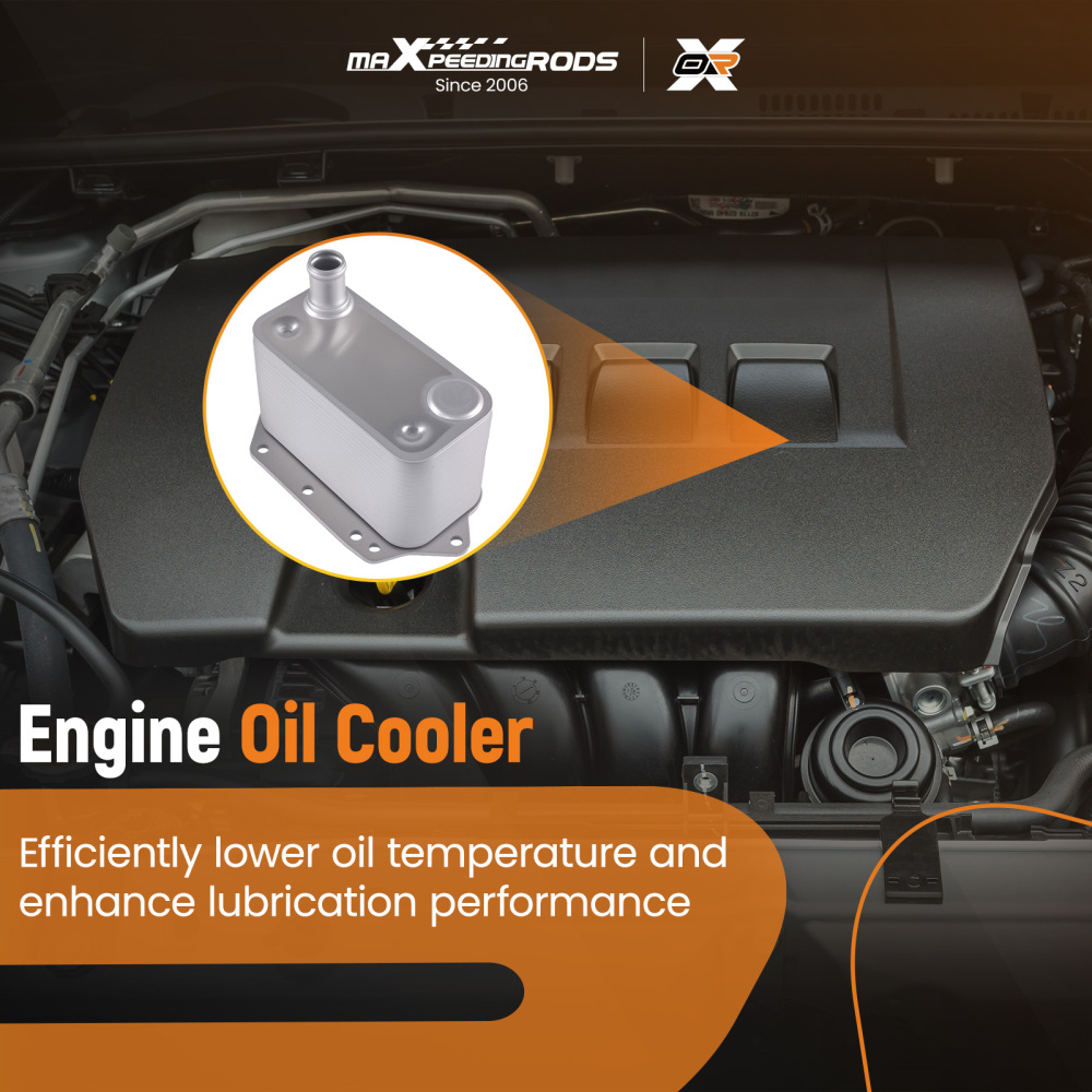 Aluminium Engine Oil Cooler compatible for BMW 3 Series E46 E90 E93 330d 2003-2013