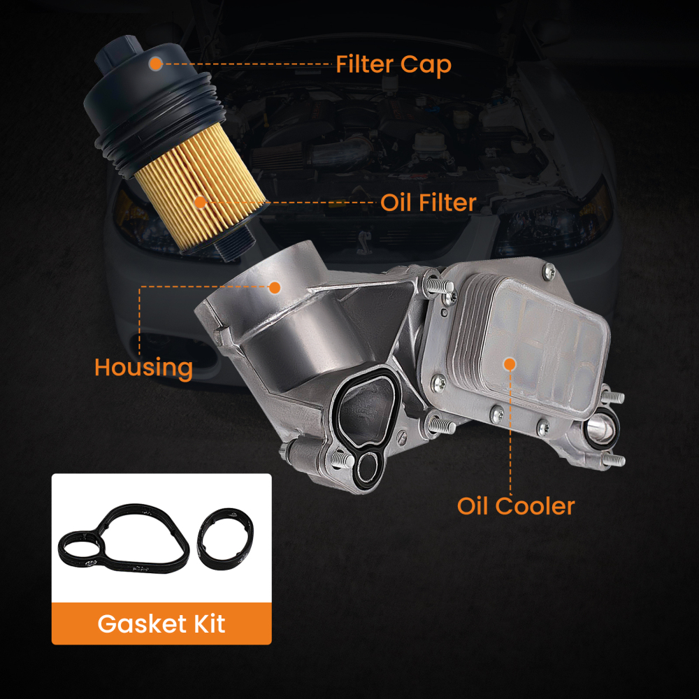 Oil cooler w/ filter Housing compatible for Holden JG JH Cruze Astra compatible for TM Barina 1.8 2010-2015