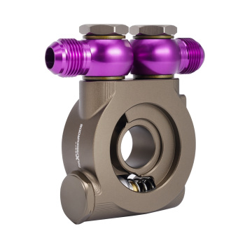 Thermostatic Oil Filter Sandwich Plate M20x1.5 3/4-16UNF AN10 NPT Sensor Ports