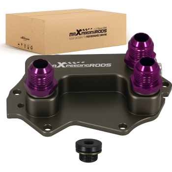 Aluminium Oil Filter Sandwich Adapter AN10 compatible for Mini F54 F55 F60 1.5/2.0T