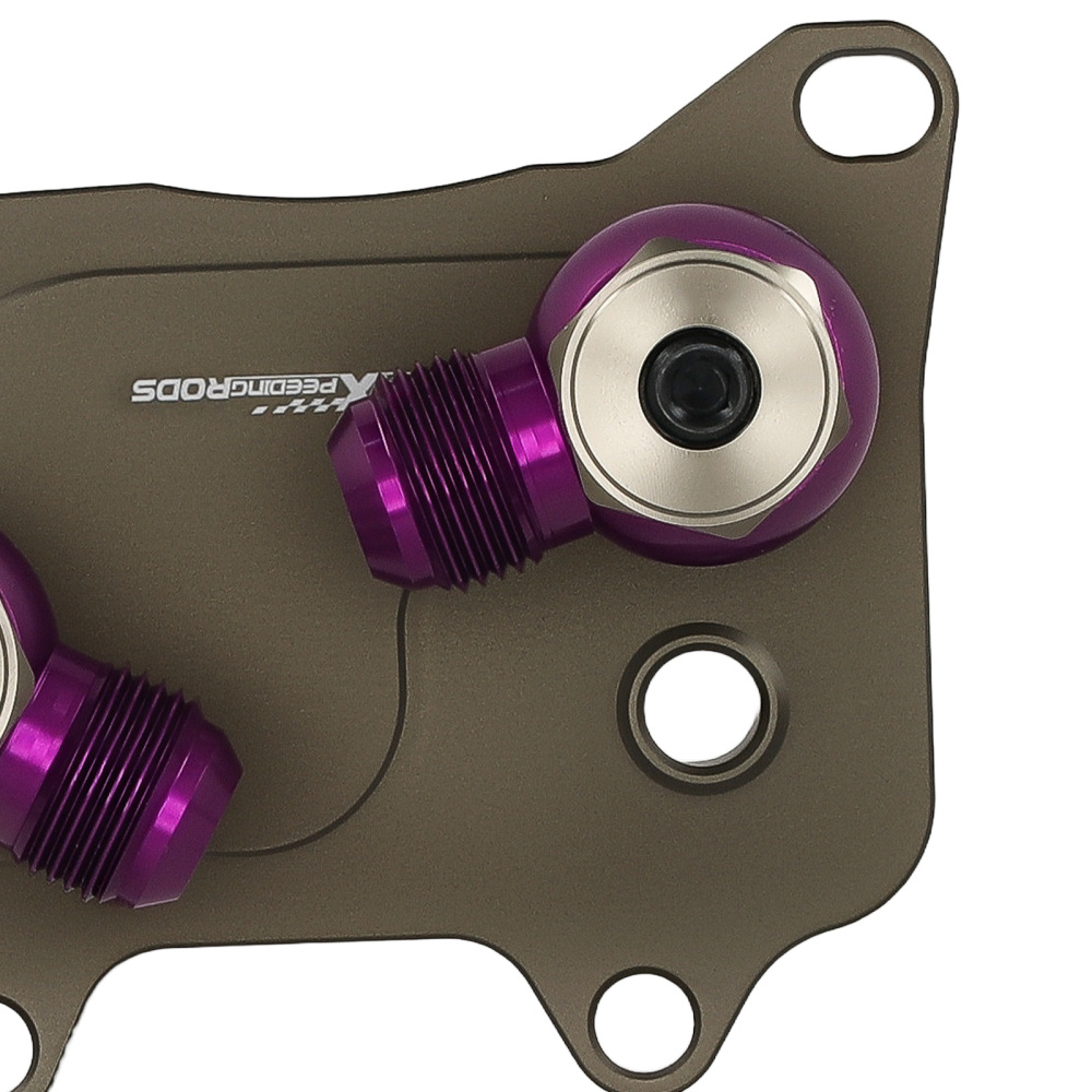 Aluminum Oil Adapter AN10 compatible for VW Audi Gen3 EA888 Filter Sandwich Cooler Kit