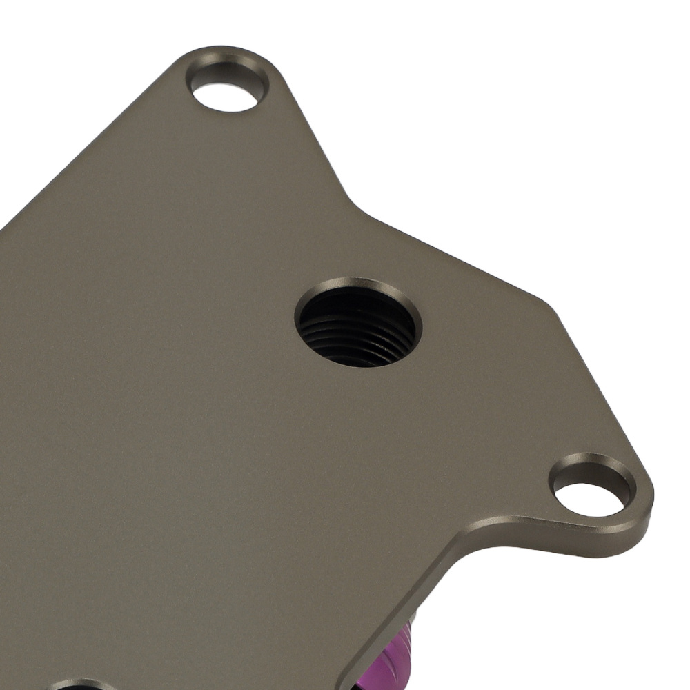 Aluminum Oil Adapter AN10 compatible for VW Audi Gen3 EA888 Filter Sandwich Cooler Kit