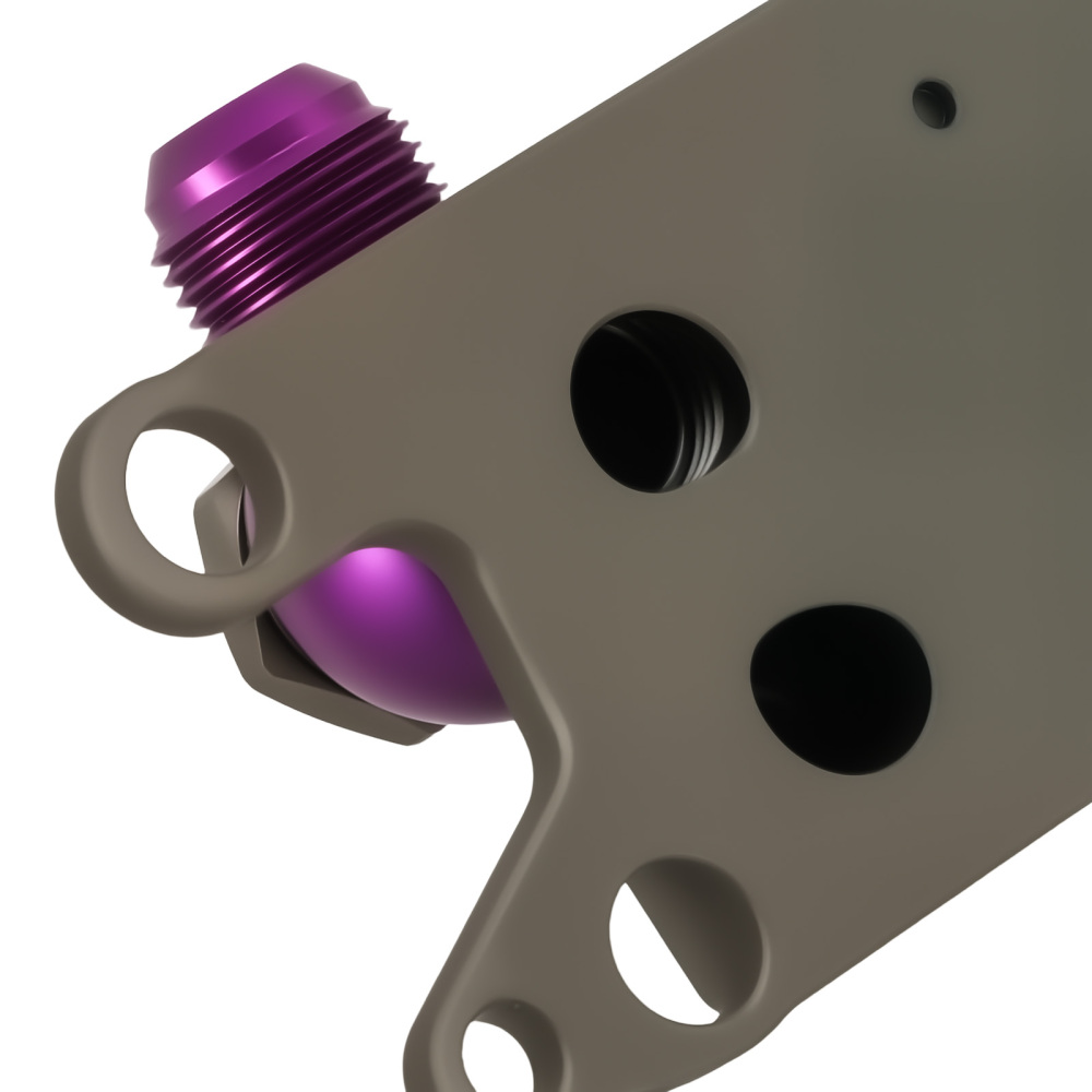 Aluminum AN10 Oil Cooler Adapter compatible for Jeep Wrangler Grand Cherokee 2011-2013