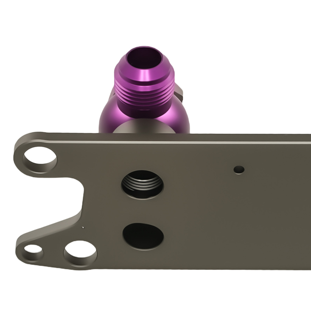 Aluminum AN10 Oil Cooler Adapter compatible for Jeep Wrangler Grand Cherokee 2011-2013