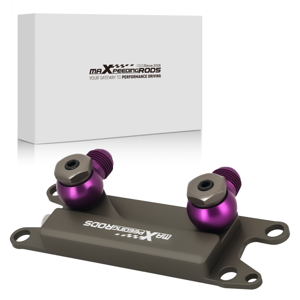 Aluminum AN10 Oil Cooler Adapter compatible for Jeep Wrangler Grand Cherokee 2011-2013