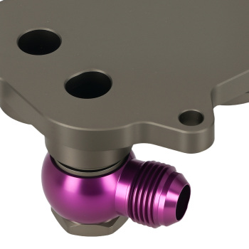 10AN Oil Cooler Filter Adapter compatible for VW Golf MK6 MK7 Passat B8 compatible for Audi Aluminum