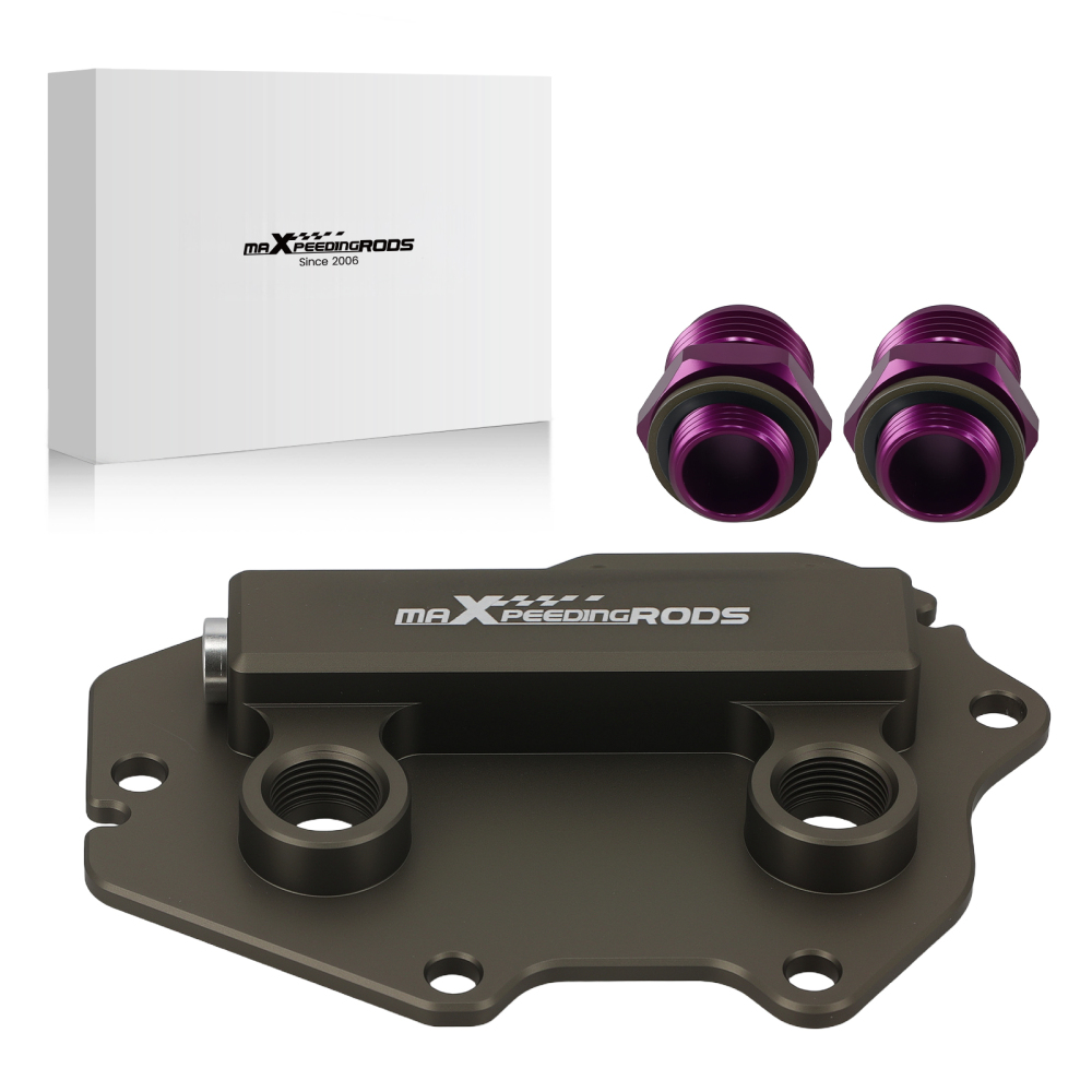 Aluminum AN10 Oil Cooler Sandwich Adapter compatible for BMW 325 330 G20 B48TU 2019+