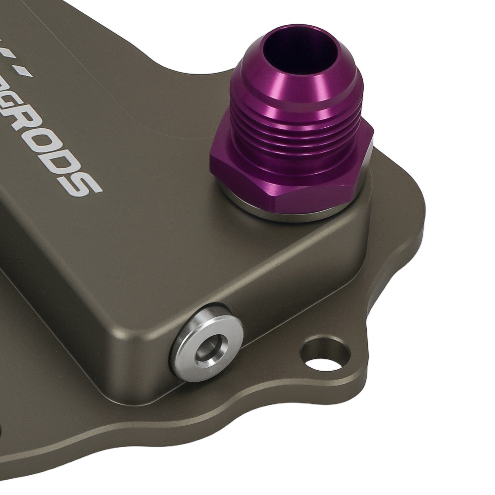 AN10 Oil Cooler Filter Adapter compatible for BMW B58 Engine Purple Aluminium Kit