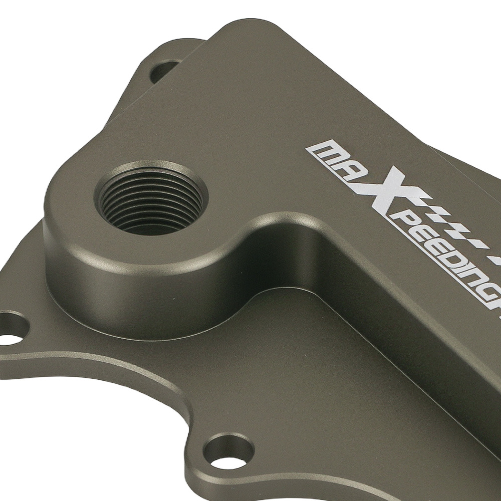 AN10 Oil Cooler Filter Adapter compatible for BMW B58 Engine Purple Aluminium Kit