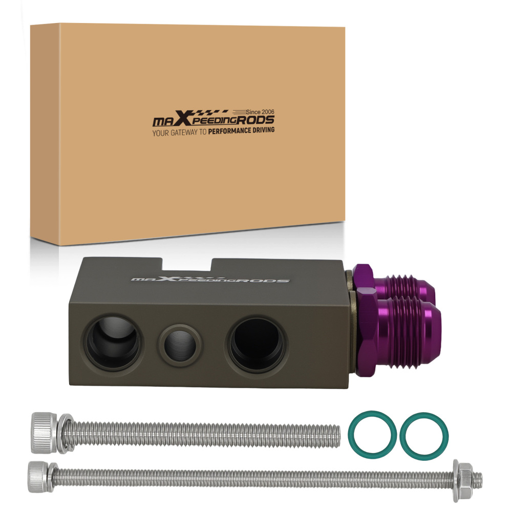 Aluminum AN10 Oil Filter Adapter compatible for BMW 335i E90 E92 E93 N54 Engine 2006-2010