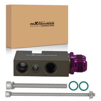 Aluminum AN10 Oil Filter Adapter compatible for BMW 335i E90 E92 E93 N54 Engine 2006-2010