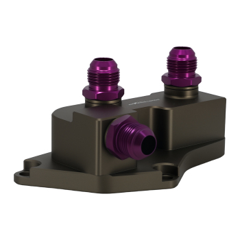 Aluminum AN10 Oil Filter Sandwich Adapter compatible for BMW N20/N26/N51/N52/N53 Kit