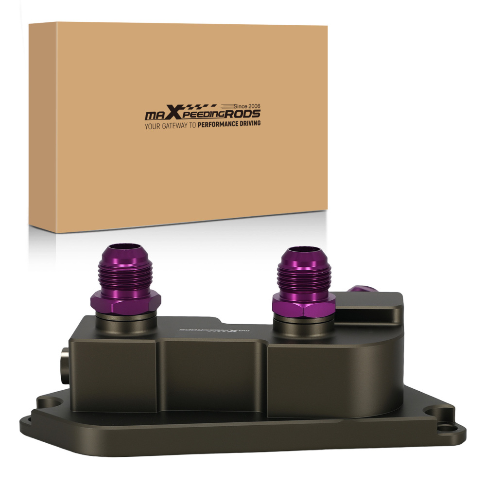 Aluminum AN10 Oil Filter Sandwich Adapter compatible for BMW N20/N26/N51/N52/N53 Kit