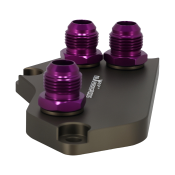 Aluminum Oil Cooler Adapter compatible for BMW F30 F07 F10 E84 E83 N20 N54 N55 AN10