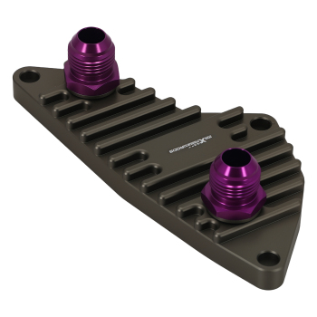 Aluminum AN10 Oil Cooler Sandwich Adapter compatible for BMW E90 F20 E82 E89 N54 N55