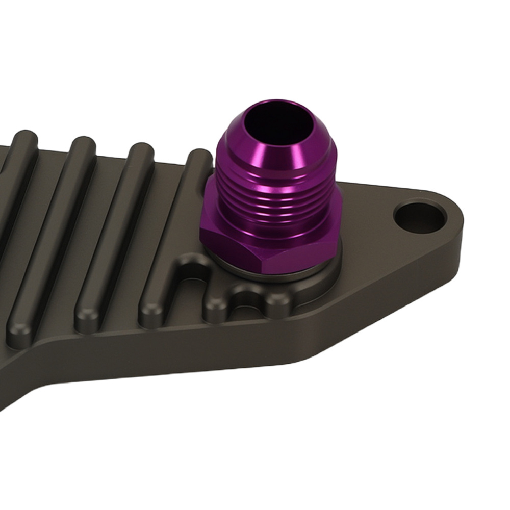 Aluminum AN10 Oil Cooler Sandwich Adapter compatible for BMW E90 F20 E82 E89 N54 N55