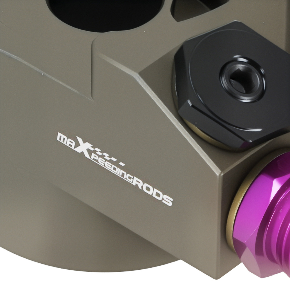 AN10 Cooler Sandwich Adapter compatible for Honda Civic Gen10 FC1 FK7 M20*1.5 Purple