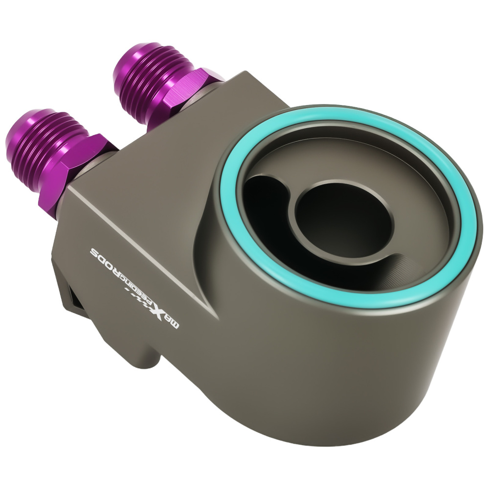 AN10 Cooler Sandwich Adapter compatible for Honda Civic Gen10 FC1 FK7 M20*1.5 Purple