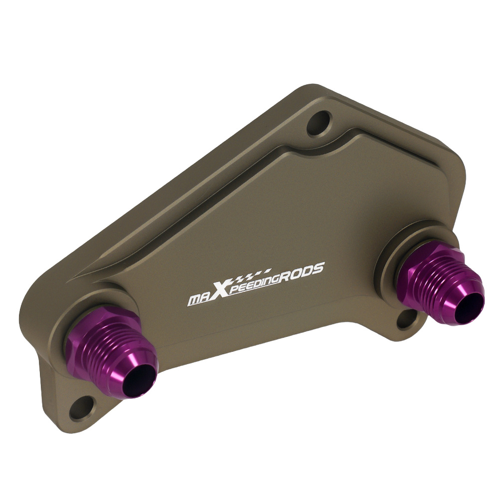 Aluminum AN10 Oil Filter Adapter compatible for VW Audi Golf MK5 MK6 GTI DQ250