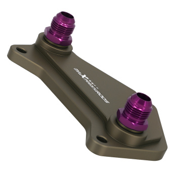 Aluminum AN10 Oil Filter Adapter compatible for VW Audi Golf MK5 MK6 GTI DQ250