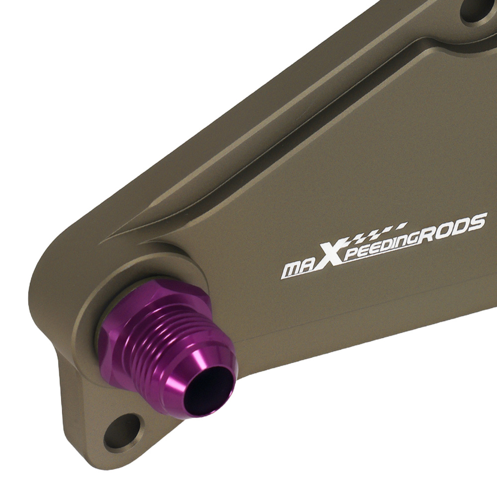 Aluminum AN10 Oil Filter Adapter compatible for VW Audi Golf MK5 MK6 GTI DQ250