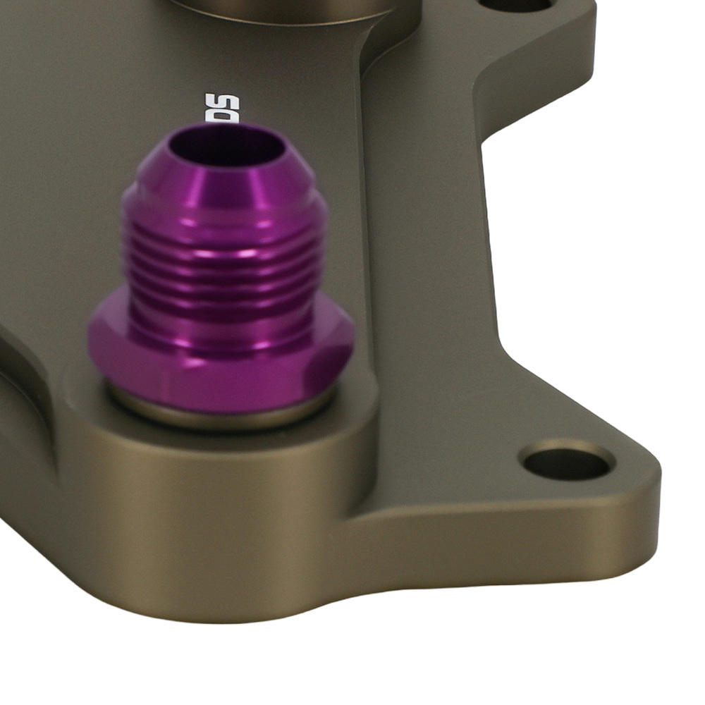 Aluminum AN10 Oil Filter Adapter compatible for VW Audi Golf MK5 MK6 GTI DQ250