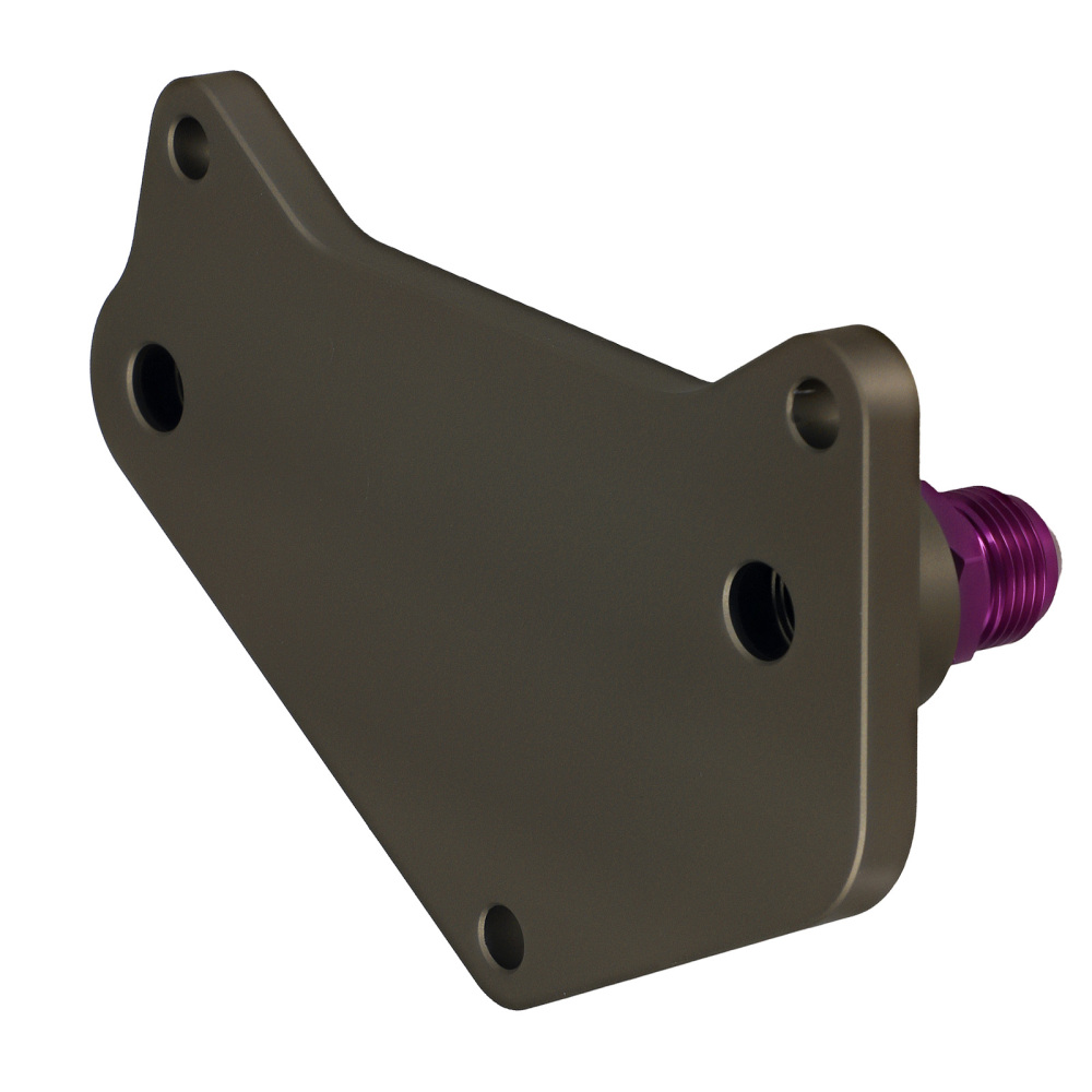 Aluminum AN10 Oil Filter Adapter compatible for VW Audi Golf MK5 MK6 GTI DQ250