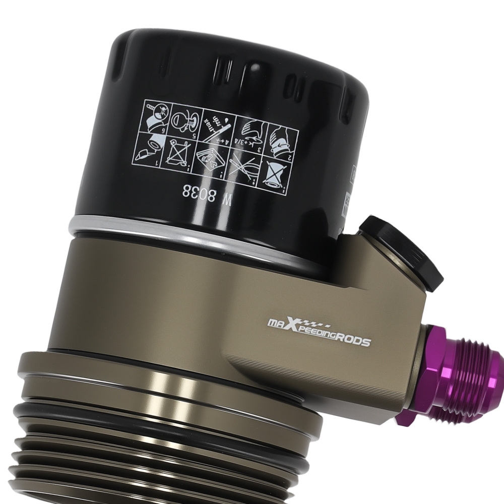 Aluminum Oil Cooler Adapter AN10 compatible for Audi S4 S5 A8L compatible for Porsche Cayenne V6