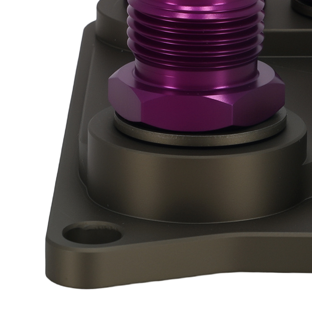 Aluminum AN10 Oil Cooler Adapter compatible for VW Audi EA888 Engine MK5 MK6 Purple