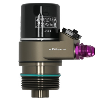 Aluminum AN10 Oil Cooler Sandwich Adapter compatible for VW Golf 7 MK7 GTI 1.8T 2.0T