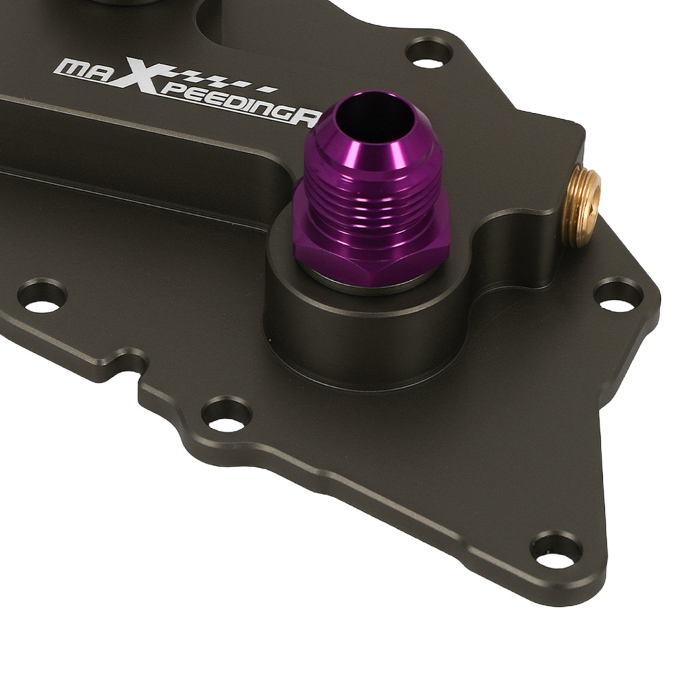 AN10 Oil Cooler Adapter compatible for BMW MINI F54 F55 F56 F57 F60 Purple Aluminum Kit