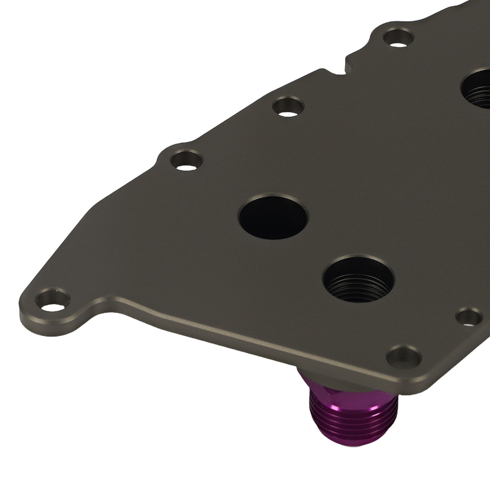 AN10 Oil Cooler Adapter compatible for BMW MINI F54 F55 F56 F57 F60 Purple Aluminum Kit
