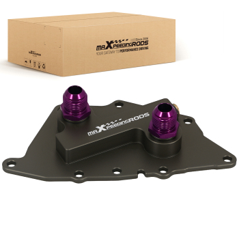 AN10 Oil Cooler Adapter compatible for BMW MINI F54 F55 F56 F57 F60 Purple Aluminum Kit