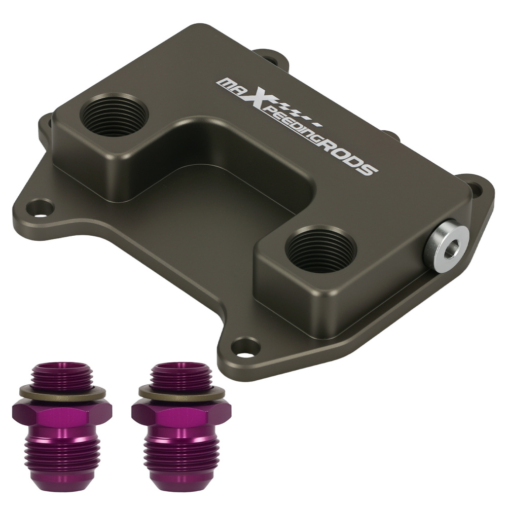 Aluminum Alloy Oil Filter Sandwich Adapter AN10 compatible for VW Audi 1.2 1.6 2.0 TDI