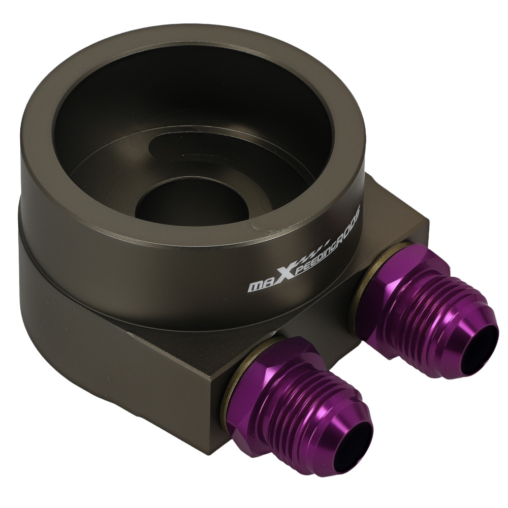 Aluminum AN10 Oil Filter Adapter compatible for VW Audi Skoda 1.4T 1.6L EA111 Engine