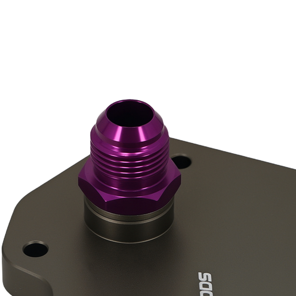 Aluminum Alloy Oil Filter Adapter compatible for Audi S3 S4 A4L B8 A6 C7 A5 Q7 AN10