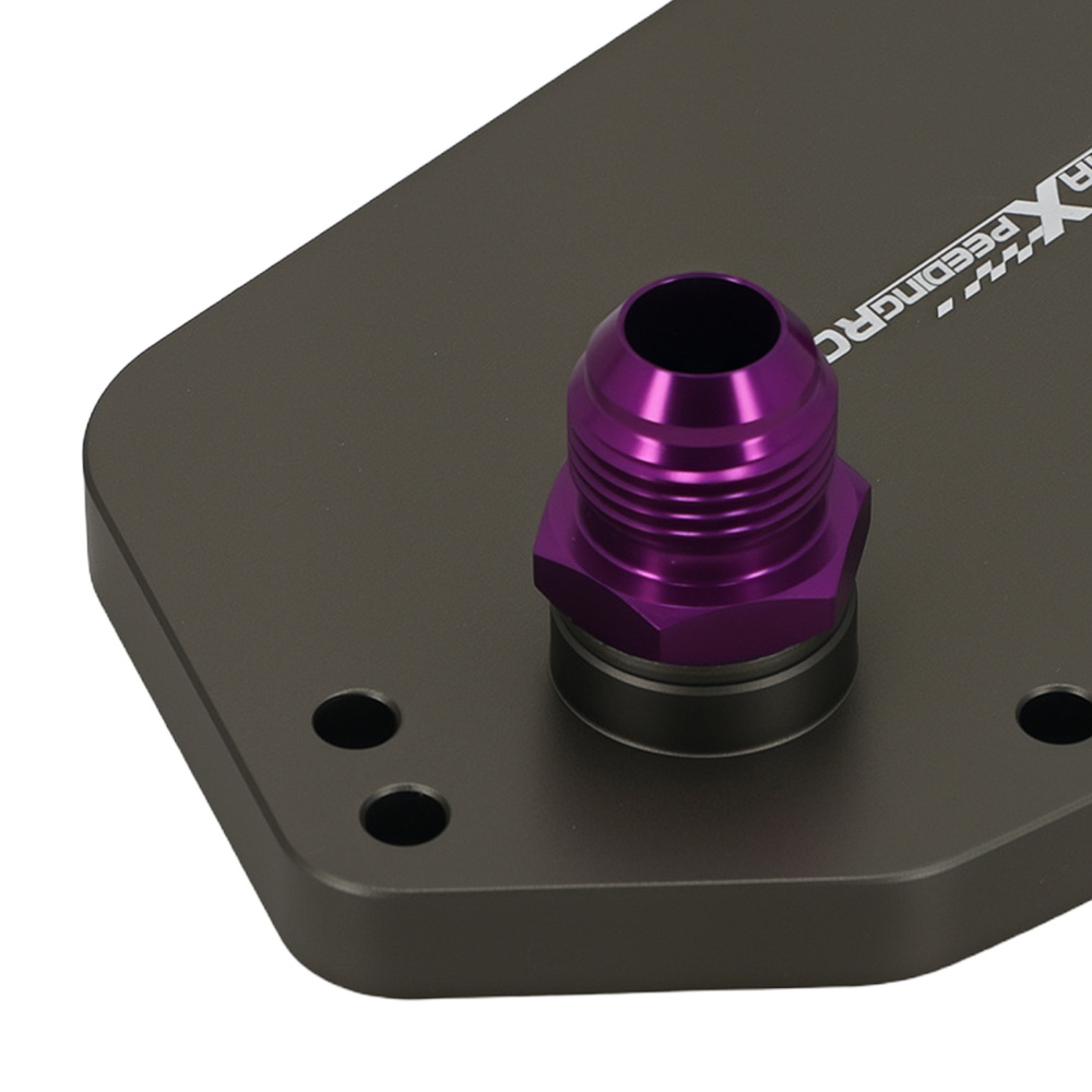 Aluminum Alloy Oil Filter Adapter compatible for Audi S3 S4 A4L B8 A6 C7 A5 Q7 AN10