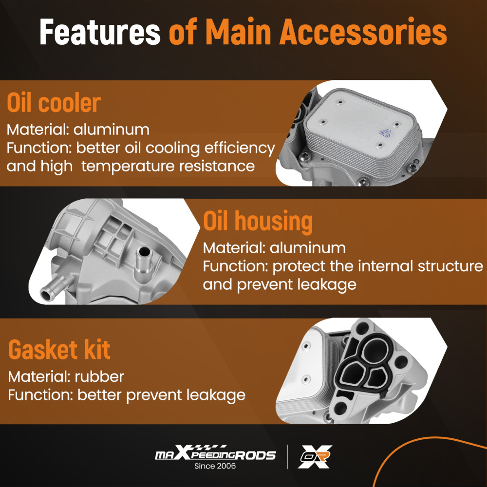 Aluminium Oil Filter Housing compatible for Mercedes-Benz A220 CLA250 GLA250 2014-2023