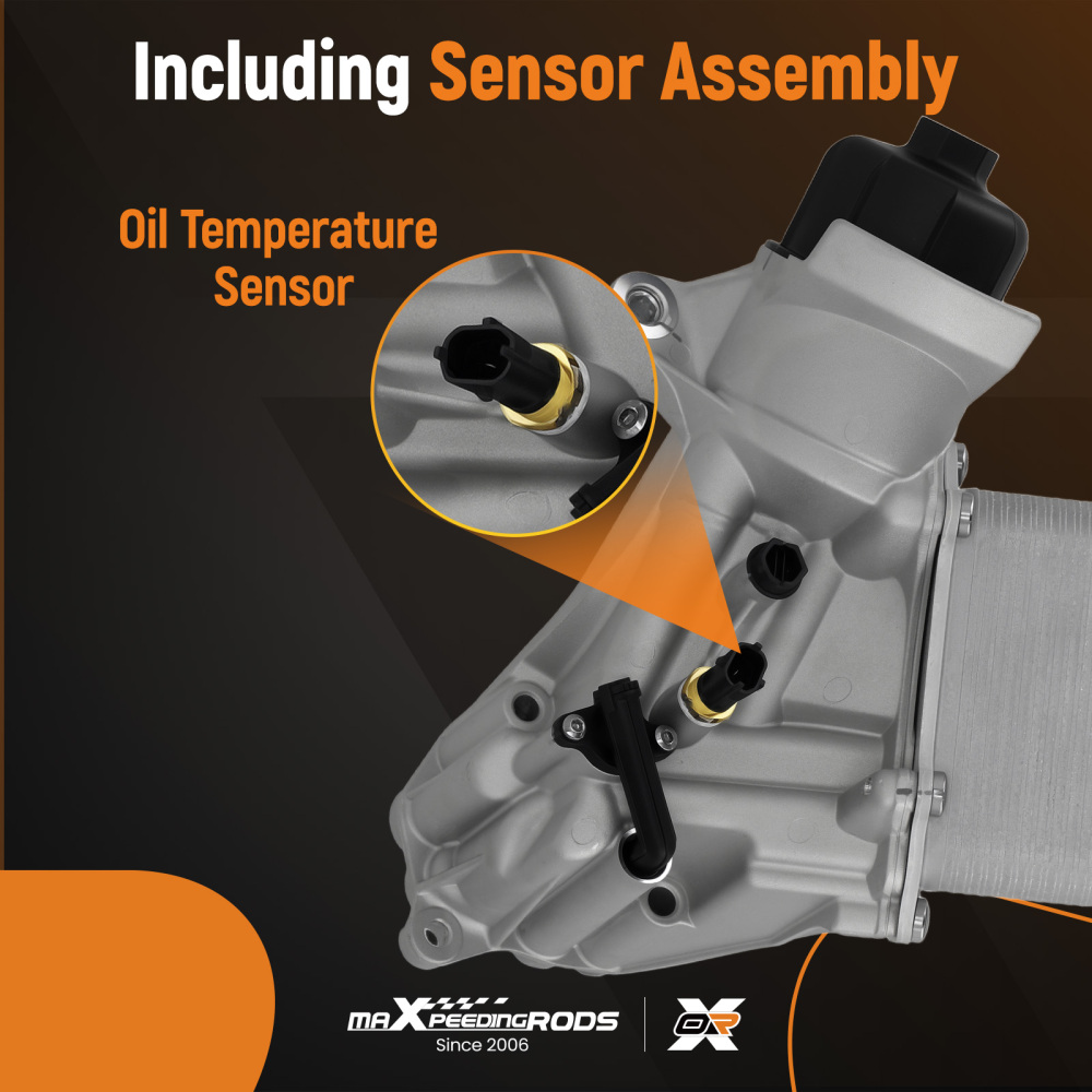 1x New Oil Cooler Filter Housing Assembly compatible for Ram 1500 3.0L 2014-2019 68229403AA