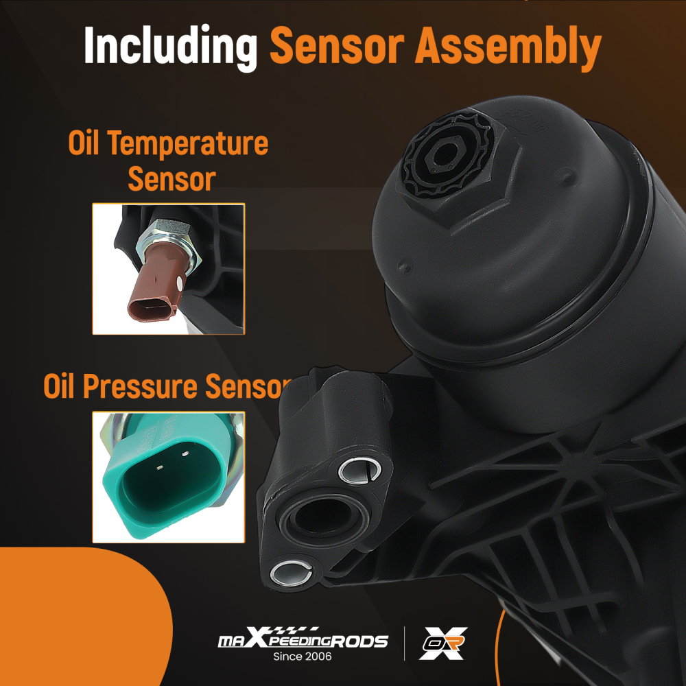 Oil Filter Housing+Cooler compatible for Audi A3 Q2 Q3 compatible for VW Polo compatible for Golf 7 Seat Leon 03N115389A