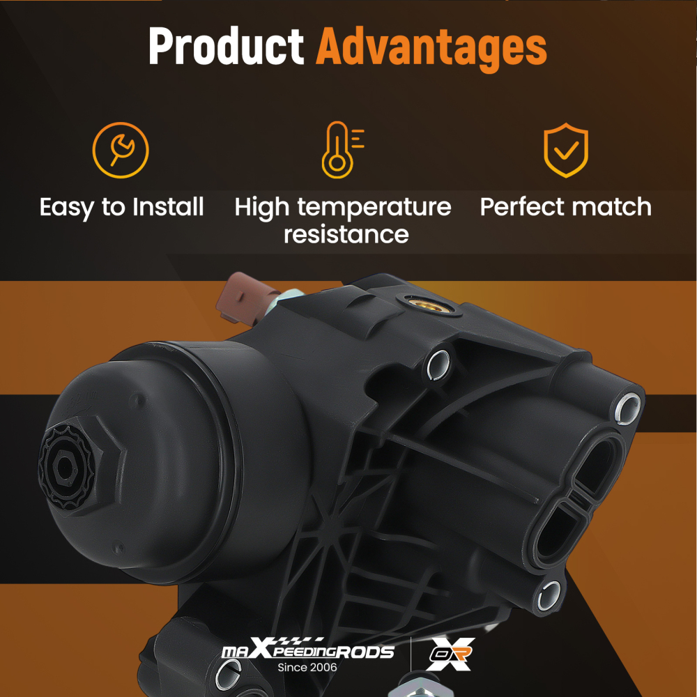 Oil Filter Housing+Cooler compatible for Audi A3 Q2 Q3 compatible for VW Polo compatible for Golf 7 Seat Leon 03N115389A