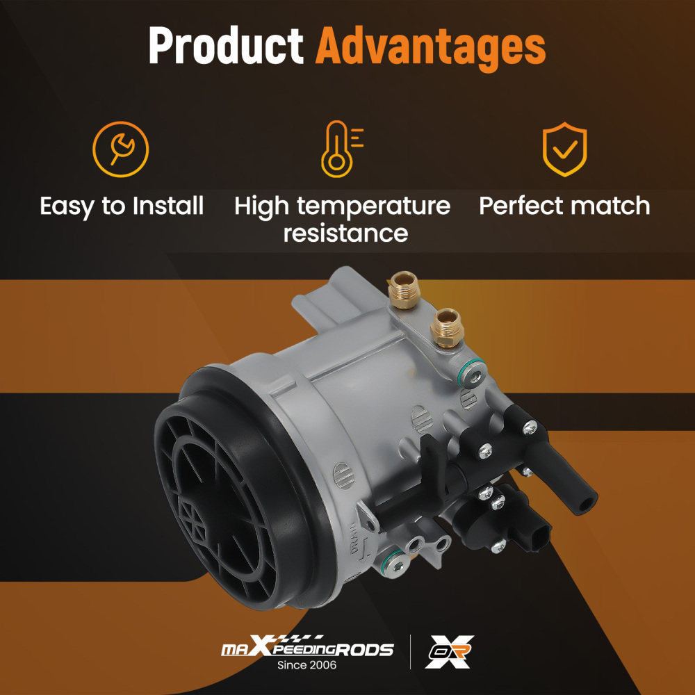 Diesel fuel filter housing compatible for Ford E-350 Super Duty 99-03 7.3L F81Z-9155-Compatible for AC