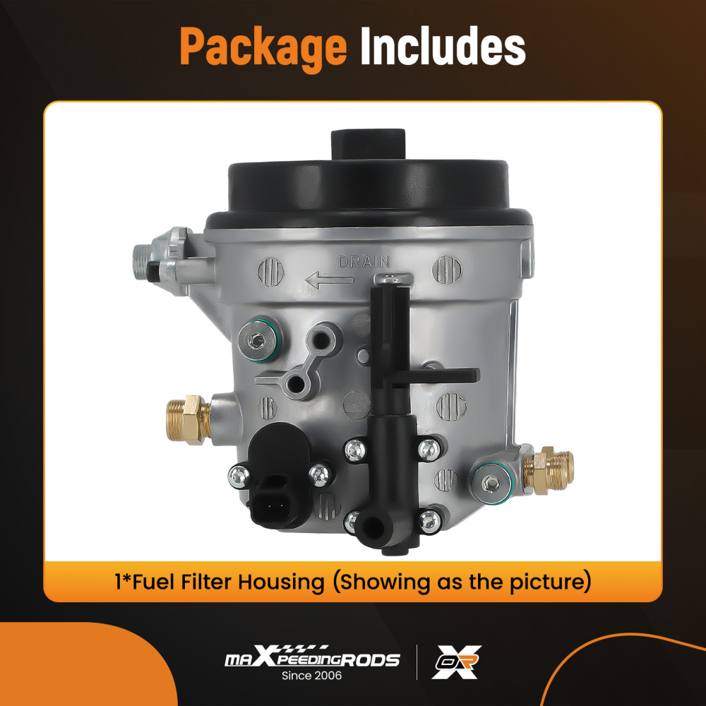 Diesel fuel filter housing compatible for Ford E-350 Super Duty 99-03 7.3L F81Z-9155-Compatible for AC