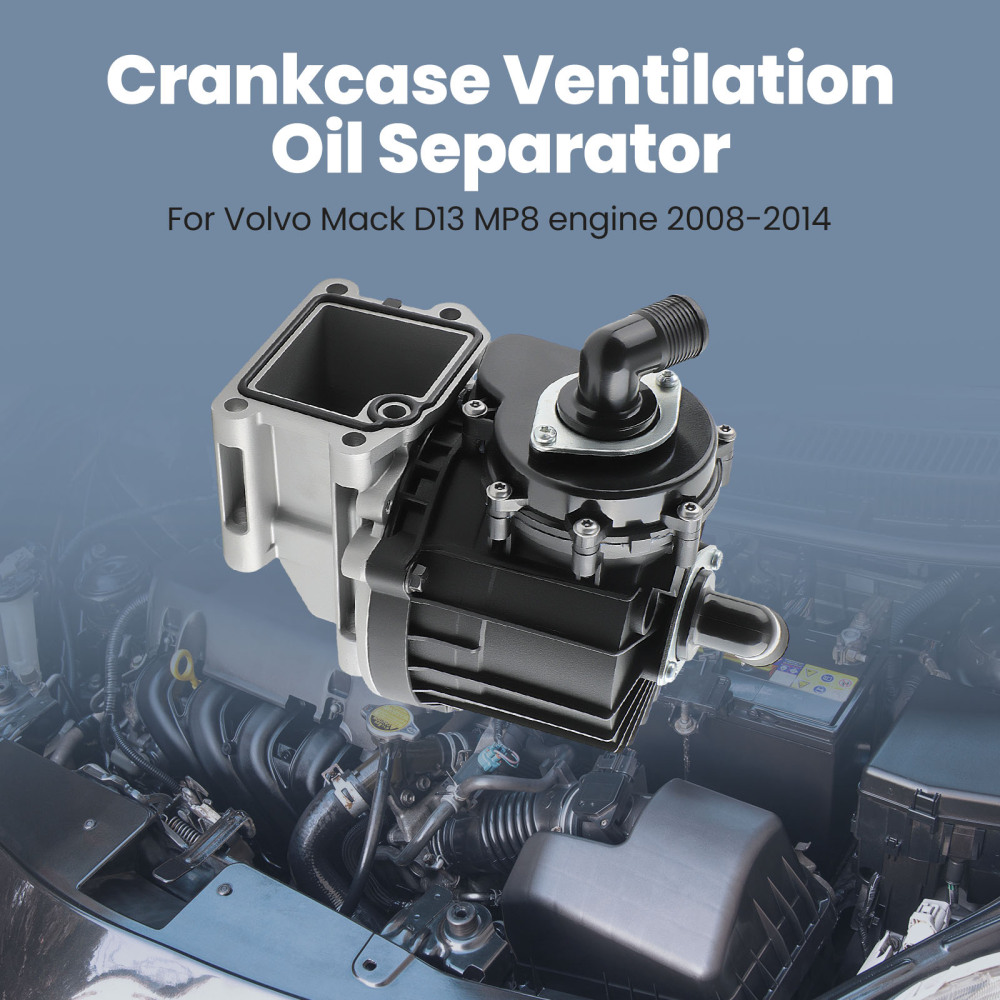 Oil Separator + Gasket compatible for Volvo Mack D13 2008-2014 21122541 20499419 20532891