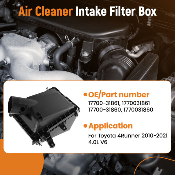 Air Box Cleaner Intake Filter Cover compatible for Toyota 4Runner 10-21 V6 17700-31861