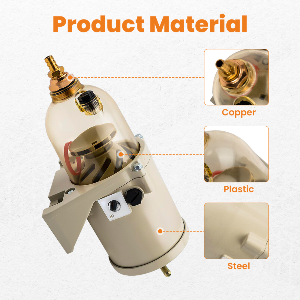 500FG Diesel Marine Trucks Fuel For Racor Filter Oil Water Separator and Bolt Ring