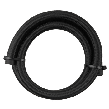 Black Power Steering Oil Line Kit -6AN -10AN Remote Reservoir Universal 3FT Set