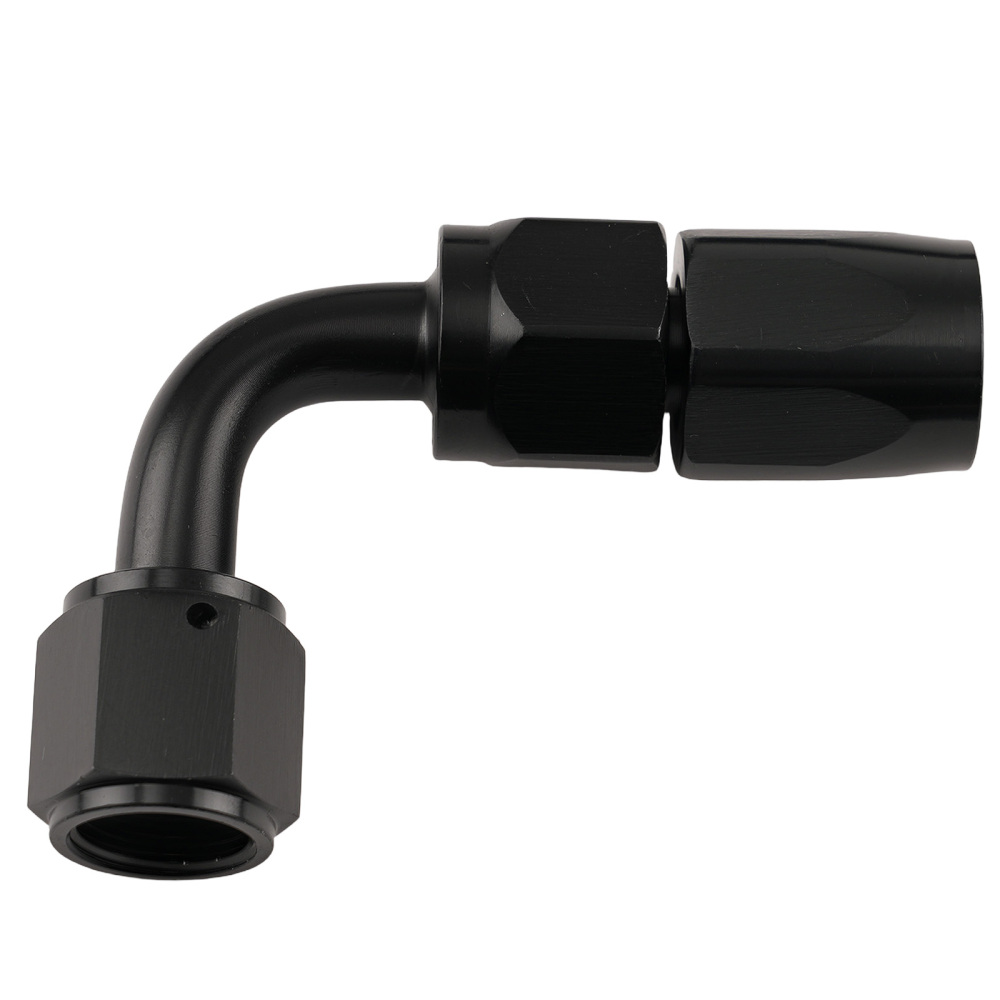 Black Power Steering Oil Line Kit -6AN -10AN Remote Reservoir Universal 3FT Set